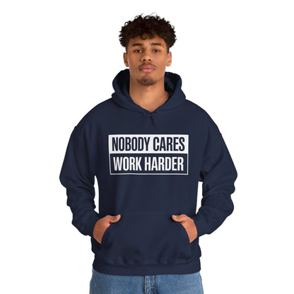 Nobody Cares Work Harder Fitness Workout Gym Gift Hoodie
