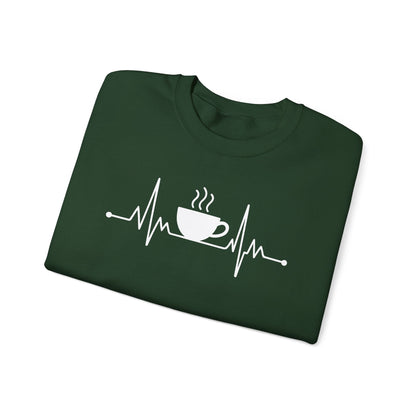 Coffee Heartbeat Drinking Coffee Sweatshirt