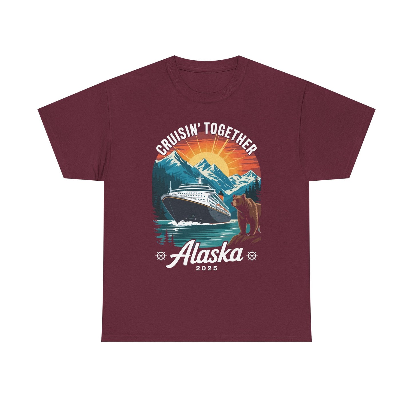 Cruisin Together Alaska 2025 Family Friend Alaska Cruise T-Shirt