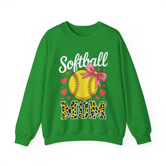 Softball Mom Headband Leopard Softball Ball Mothers Day Mama Sweatshirt