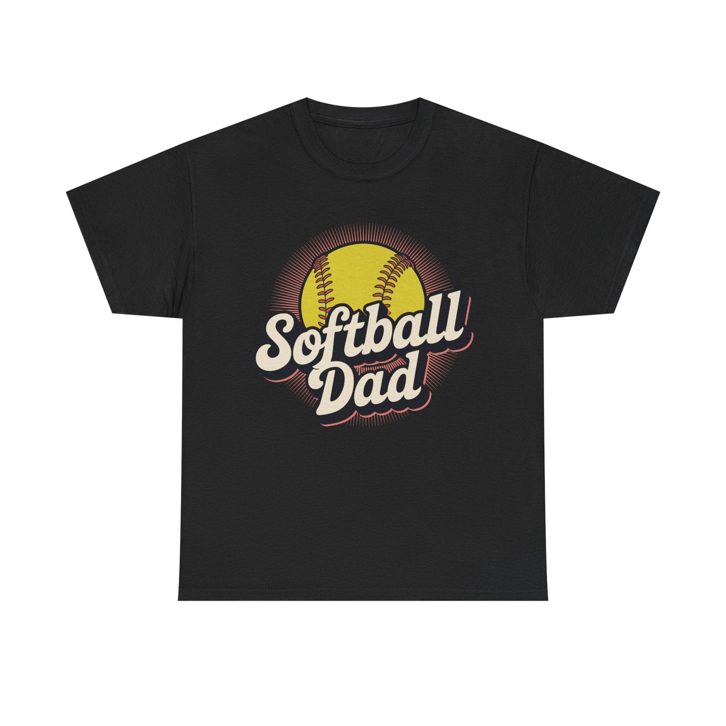 Funny Fathers Day Softball Dad Gift From Daughter Son Wife T-Shirt