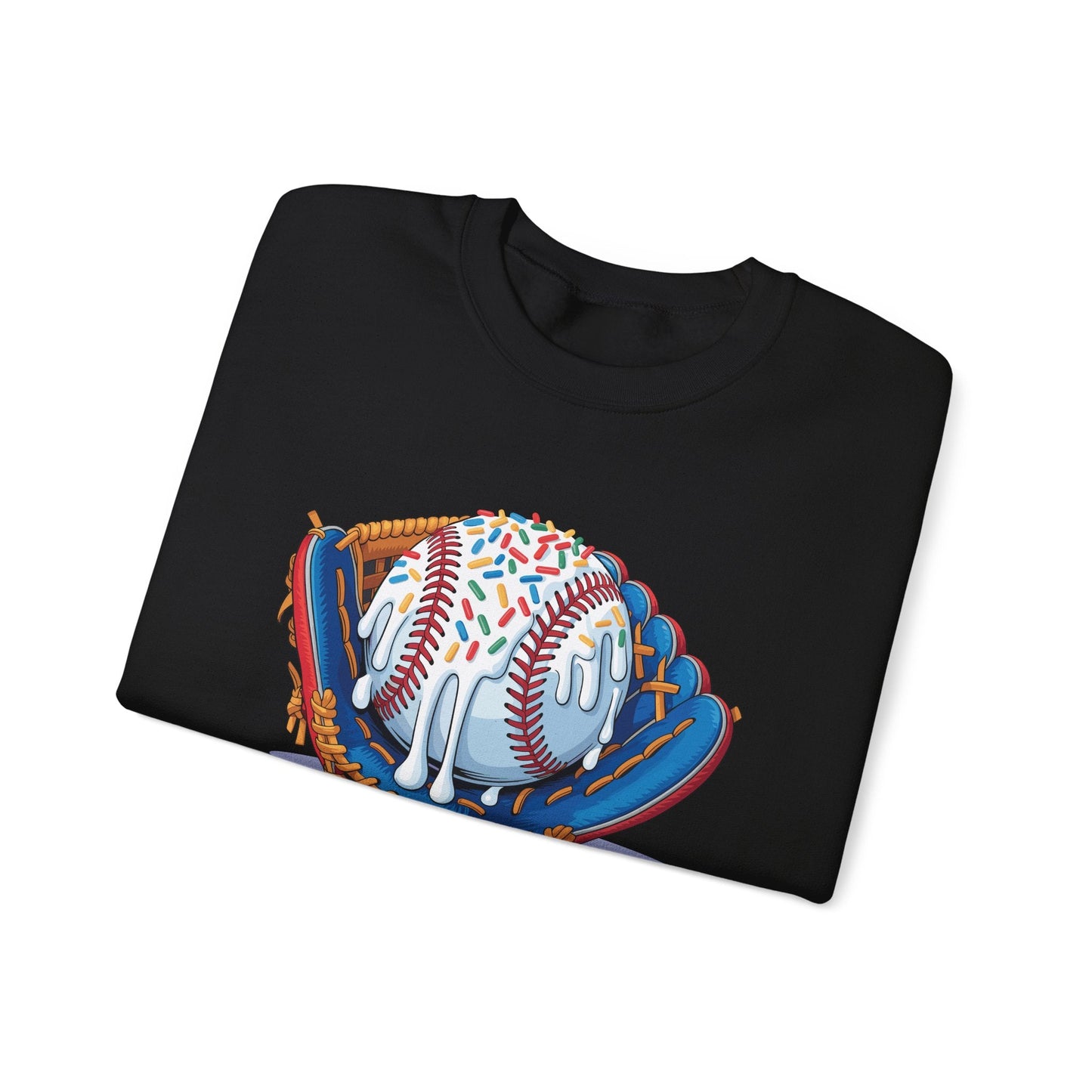 Baseball Drip Ice Cream Sprinkles Baseball Glove Sweatshirt