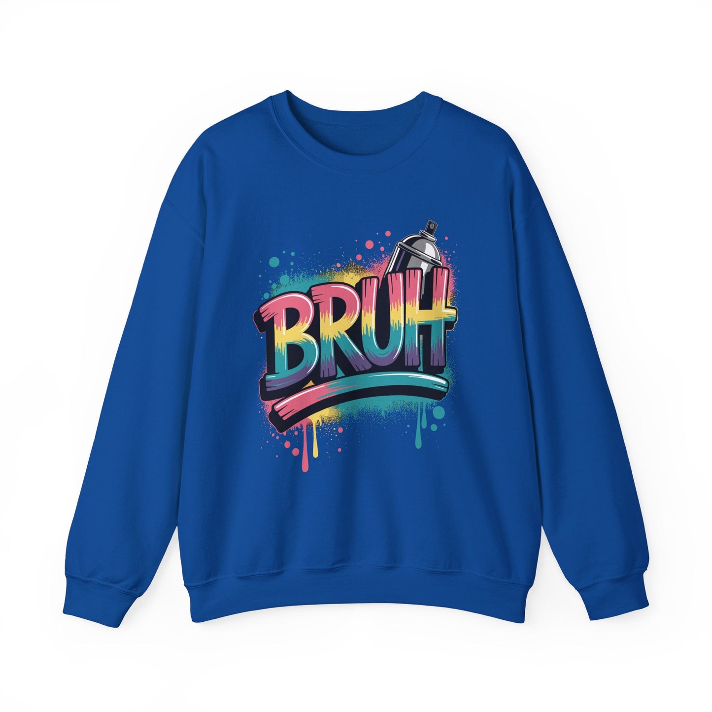 Bruh Graffiti Funny Saying Street Art Meme Men Boys Kids Sweatshirt
