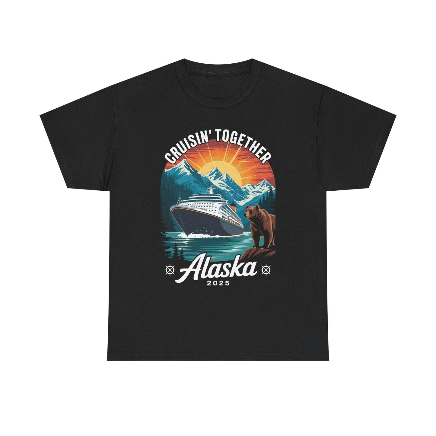 Cruisin Together Alaska 2025 Family Friend Alaska Cruise T-Shirt