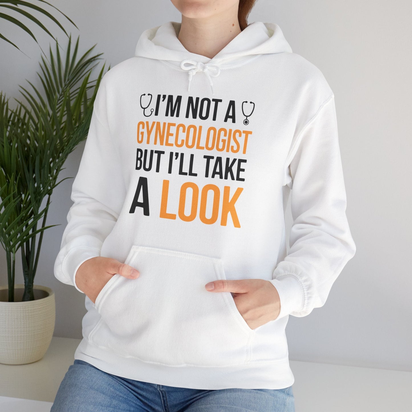 I'm Not A Gynecologist But I'll Take A Look Adult Humor Hoodie