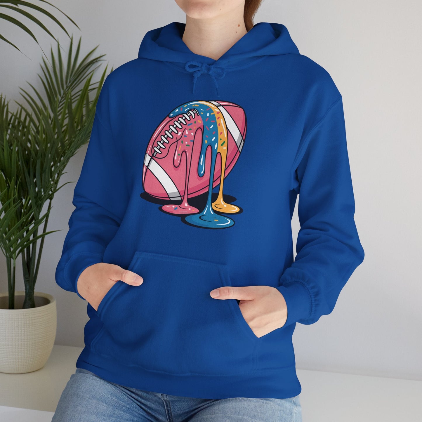 Football Drip For Lineman WR QB RB Ice Cream Sprinkles Hoodie