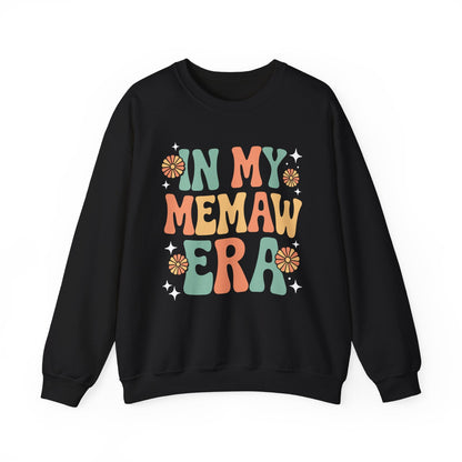 In My Memaw Era Funny Sarcastic Groovy Retro Mothers Day Sweatshirt