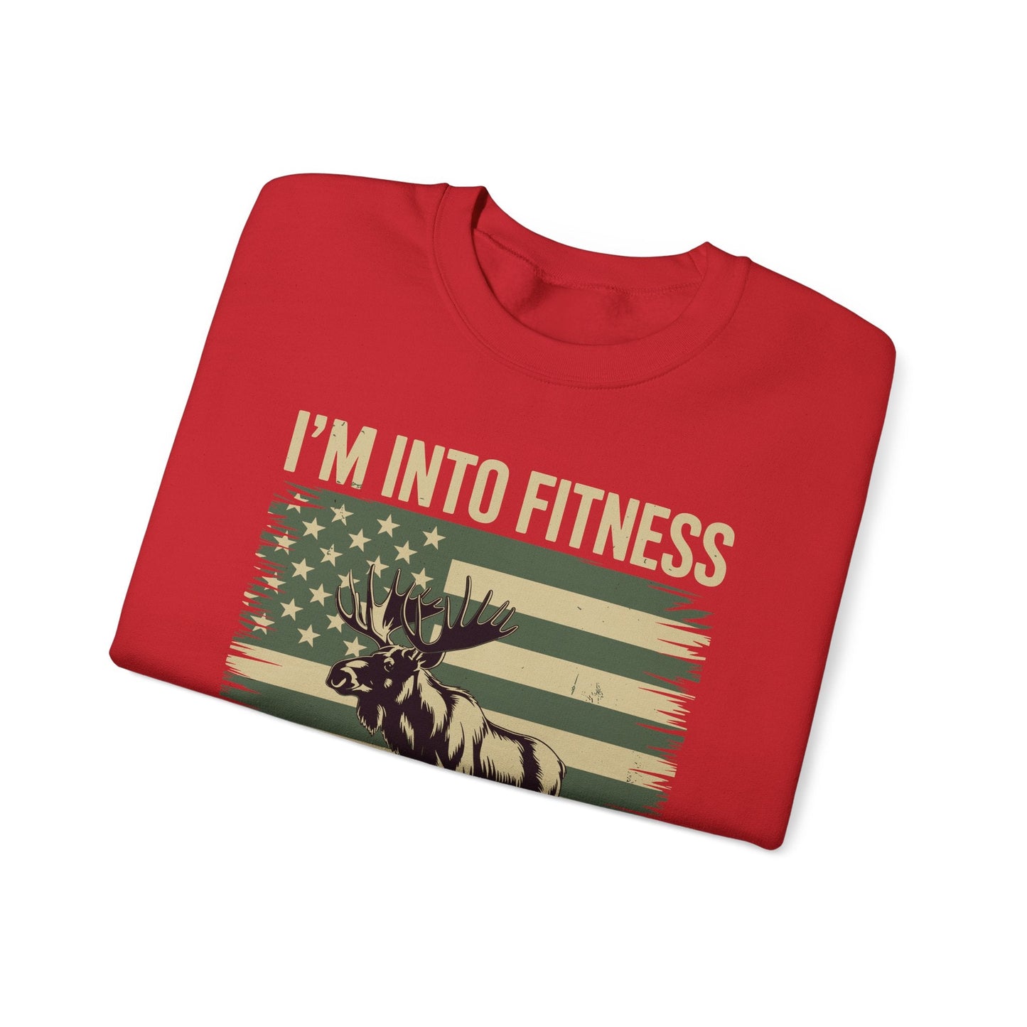Hunting Im Into Fitness Fit Ness Deer Freezer Men Women Sweatshirt