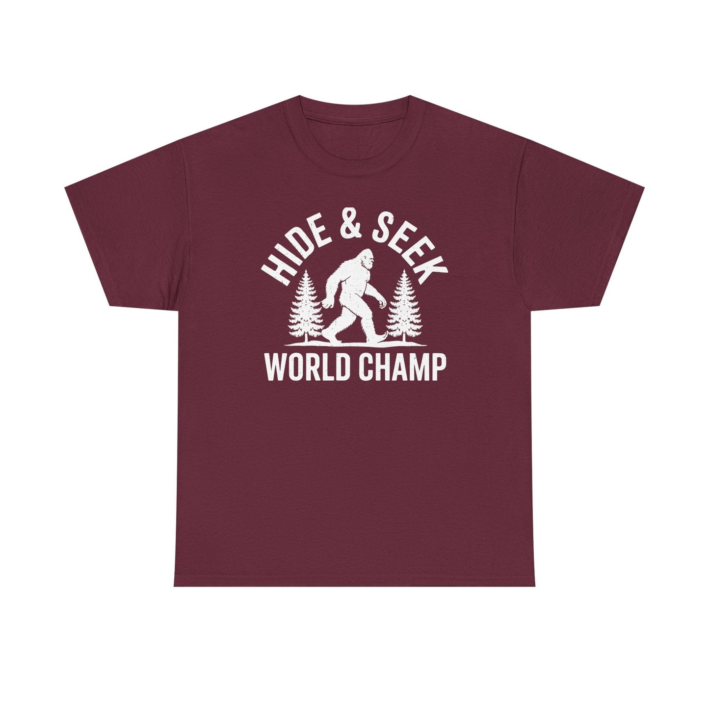 Bigfoot Hide And Seek World Champion Sasquatch Retro Vintage T-Shirt