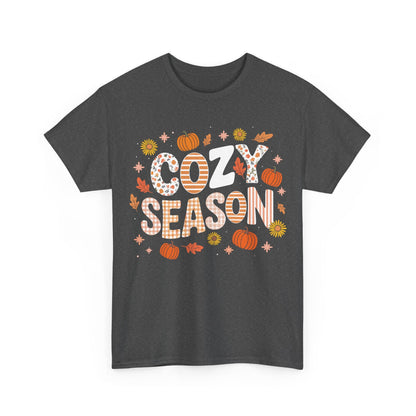 Cozy Season Autumn Fall Vibes Halloween Thanksgiving Pumpkin T-Shirt