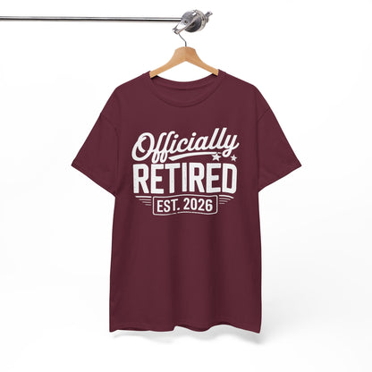 Funny Retirement 2026 Officially Retired Vintage Humor T-Shirt