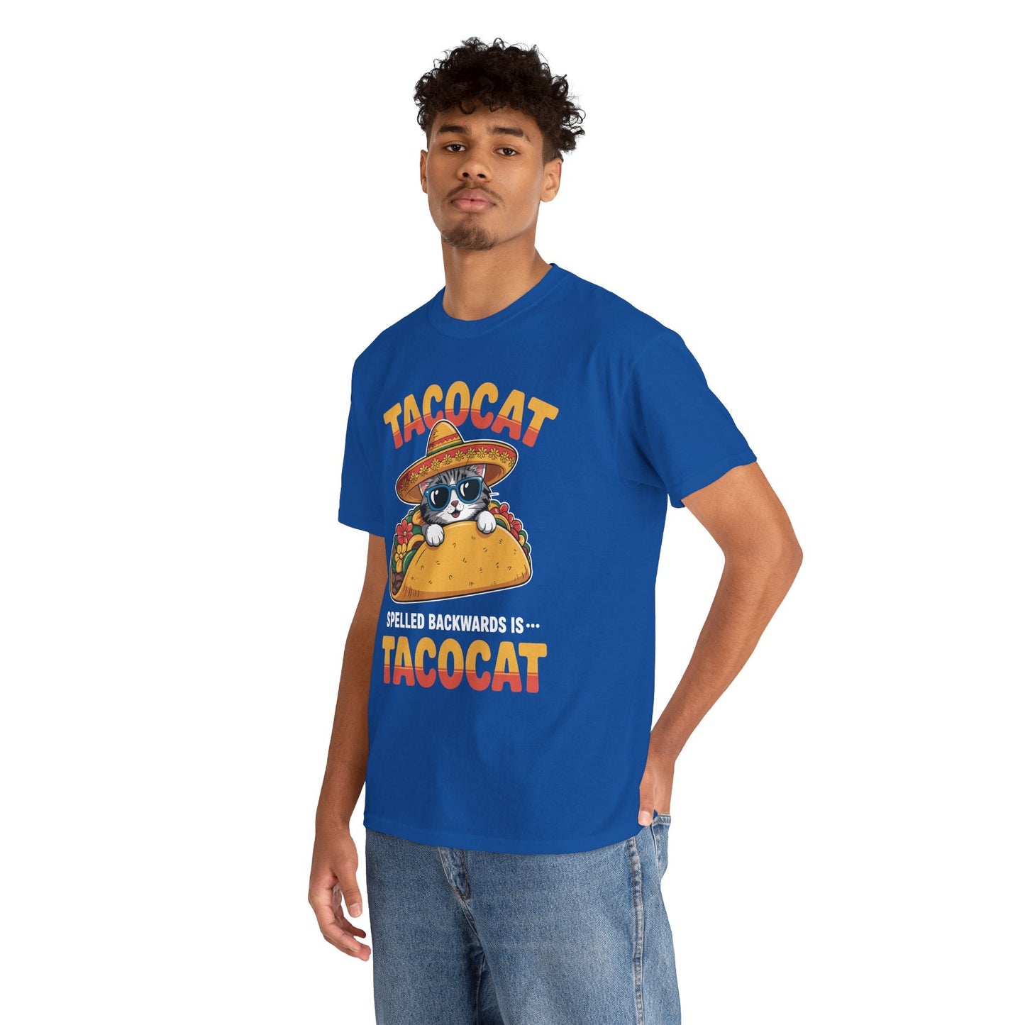 Tacocat Spelled Backwards Taco Cat Cinco De Mayo T-Shirt Men Women
