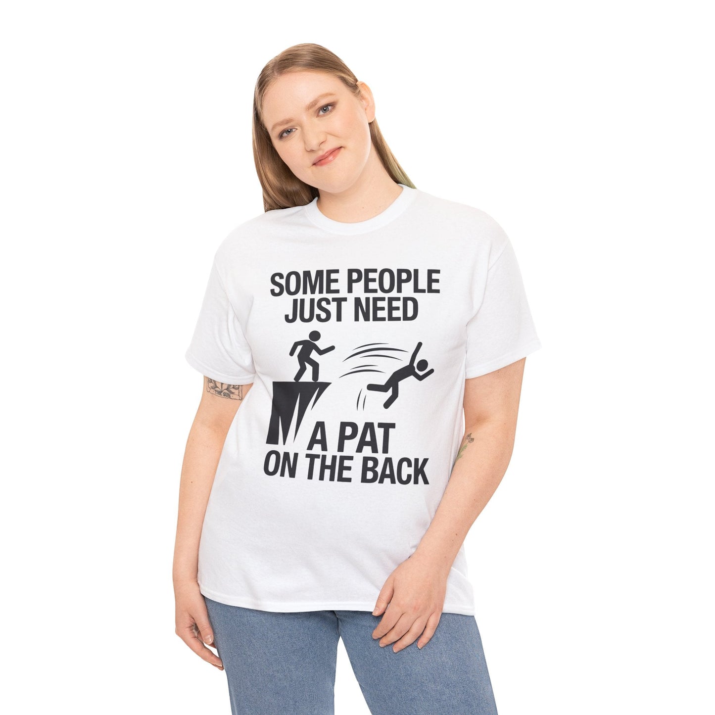Funny Pat On The Back Adult Sarcastic Design T-Shirt