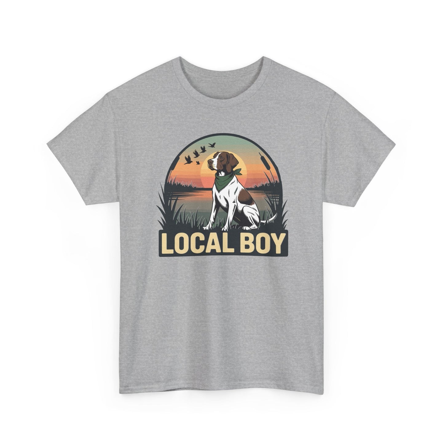 Local Boy Hunting Dog Vintage Sunset Hunting Season T-Shirt