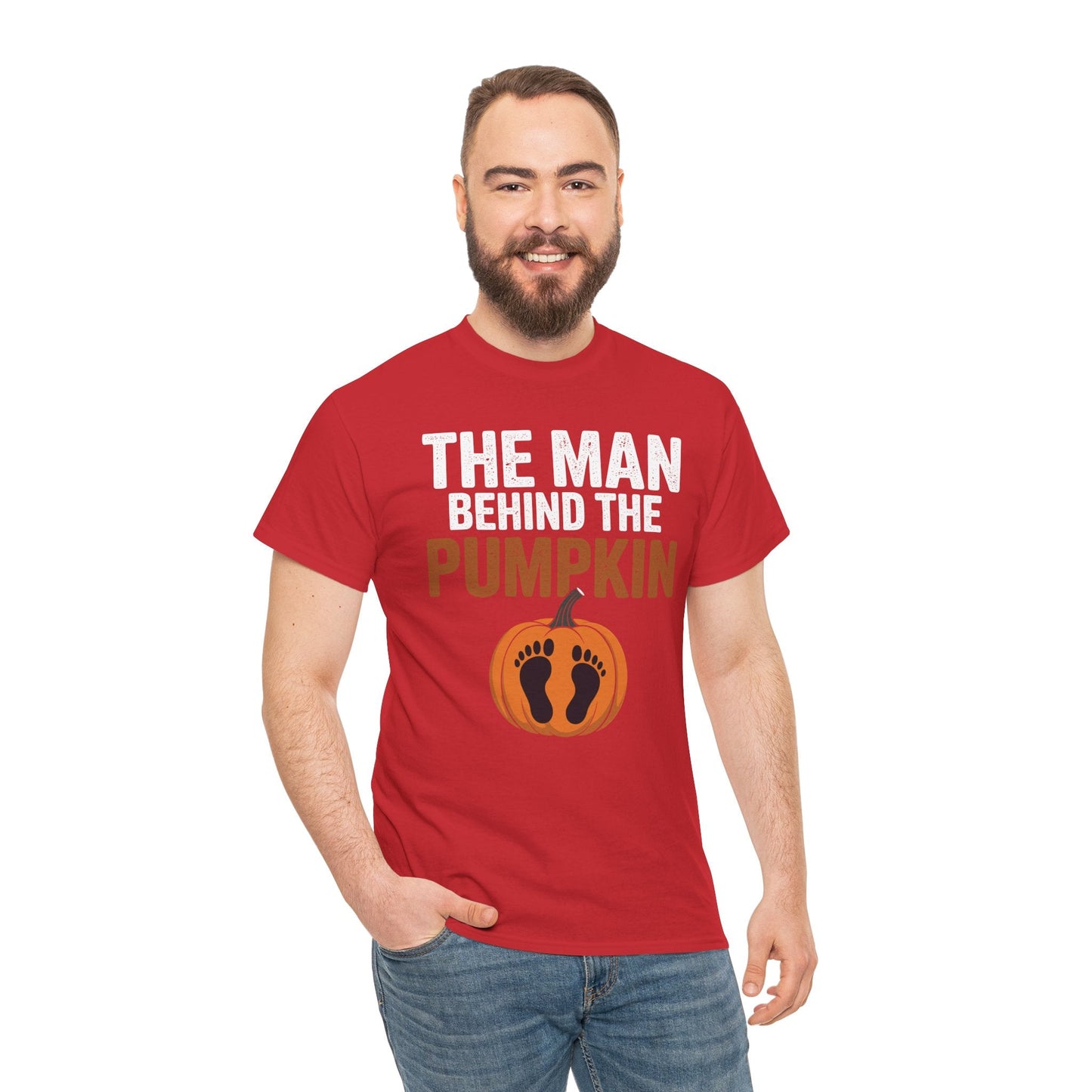Pregnant Thanksgiving Costume for Dad Expecting Lil Pumpkin T-Shirt