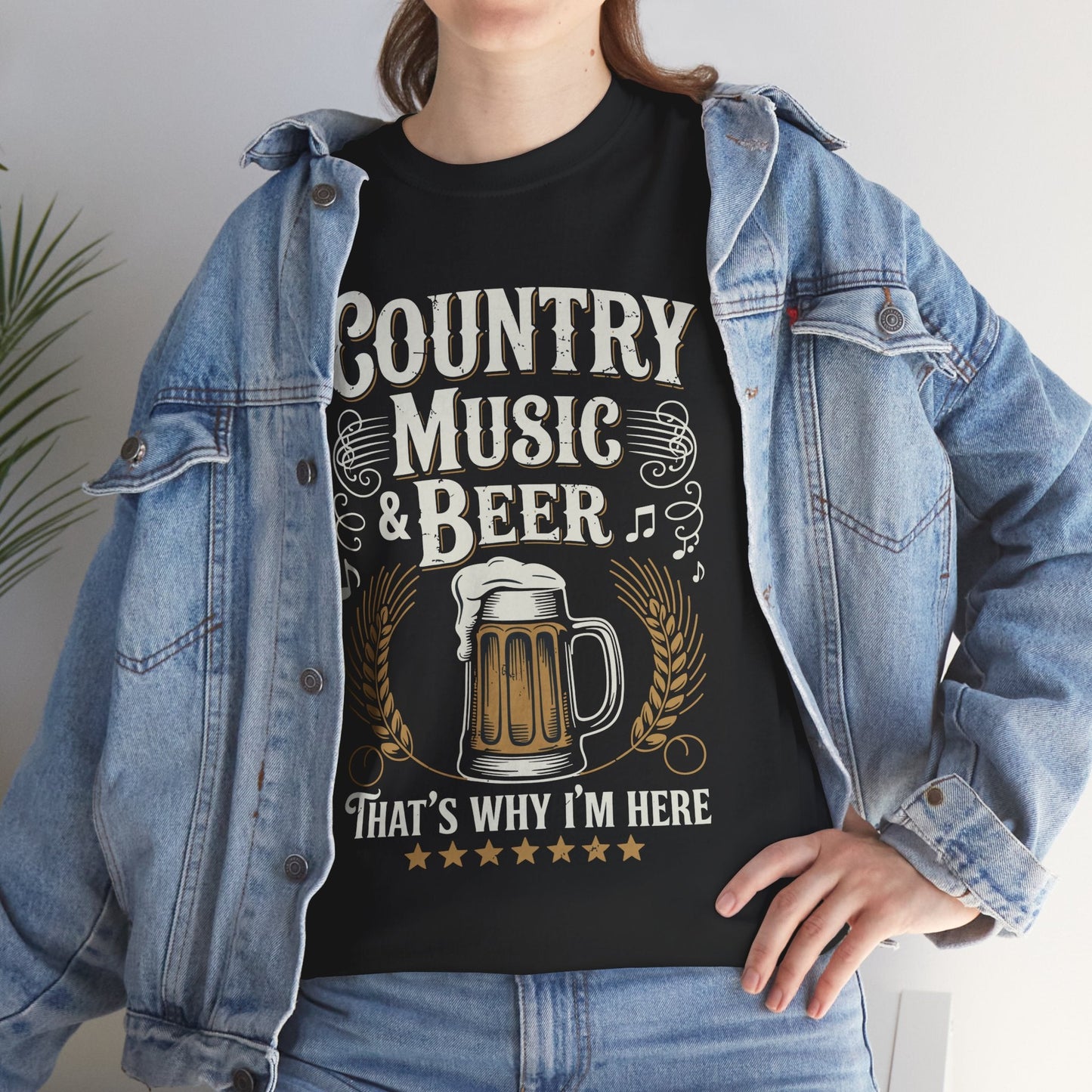 Vintage Country Music and Beer That's Why I'm Here Legends T-Shirt