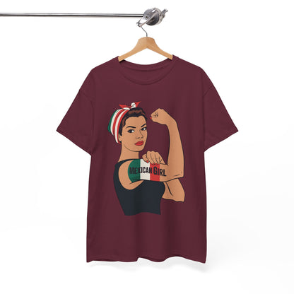 Mexican Girl Mujer Rosie Riveter Cinco De Mayo Fiesta T-Shirt Women