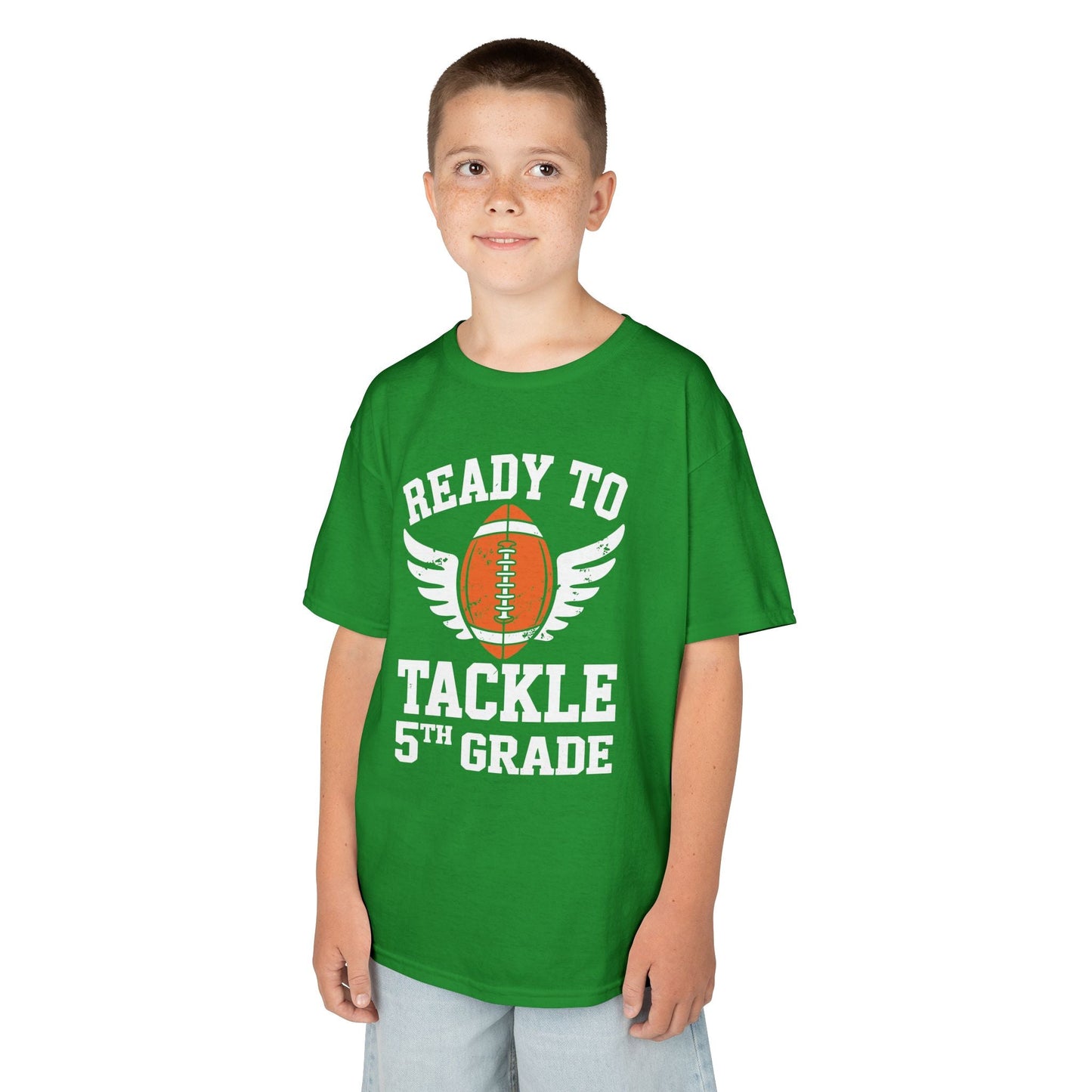 Ready To Tackle 5th Grade Football First Day Sport Kids T-Shirt