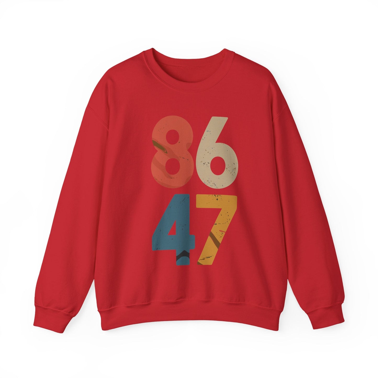 Classic Vintage 80s Style 86 47 Anti Trump Sweatshirt