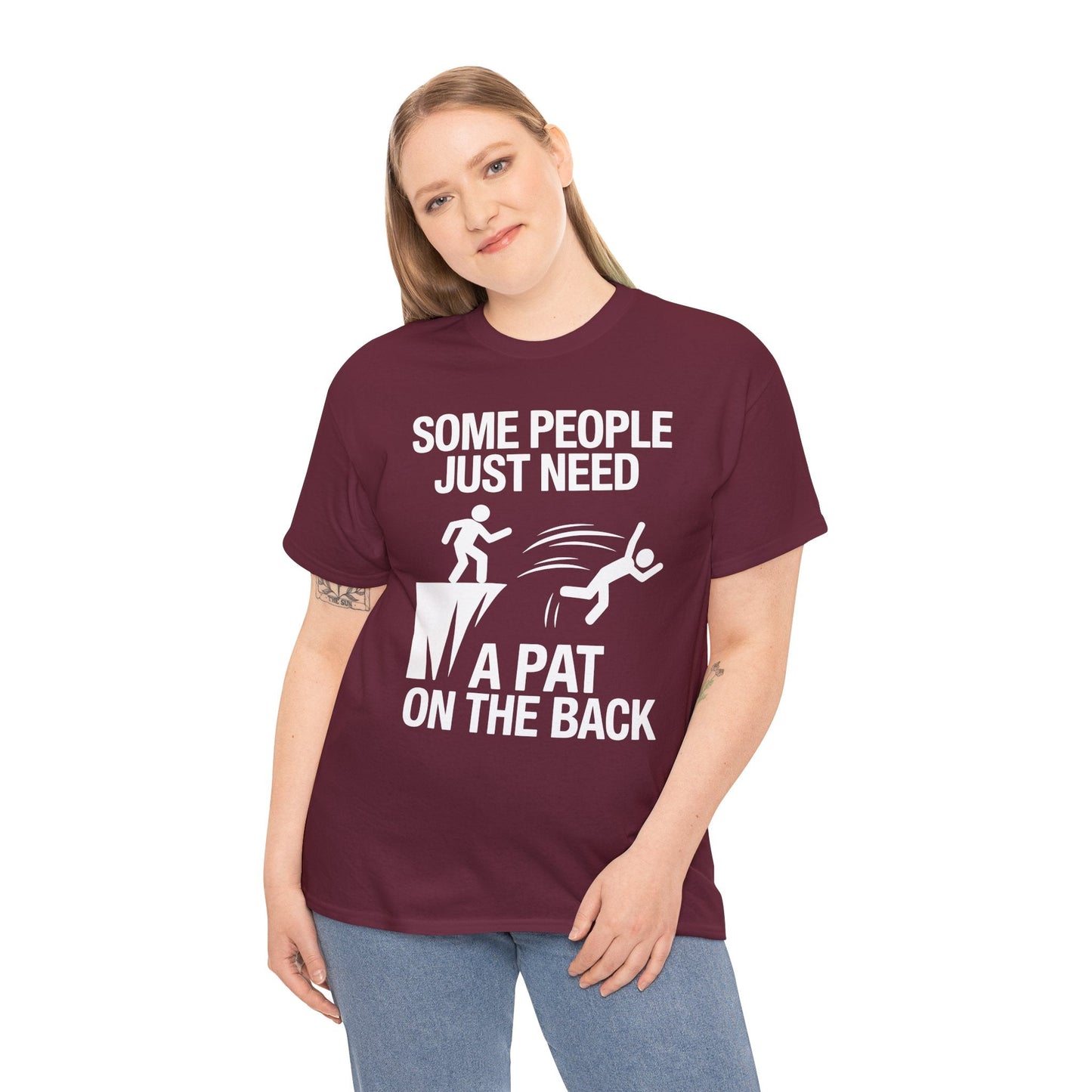 Funny Pat On The Back Adult Sarcastic Design T-Shirt