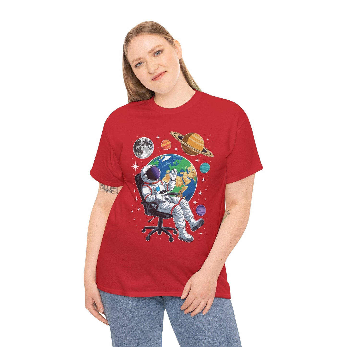 Astronaut Gamer Space Gaming System Planets T-Shirt
