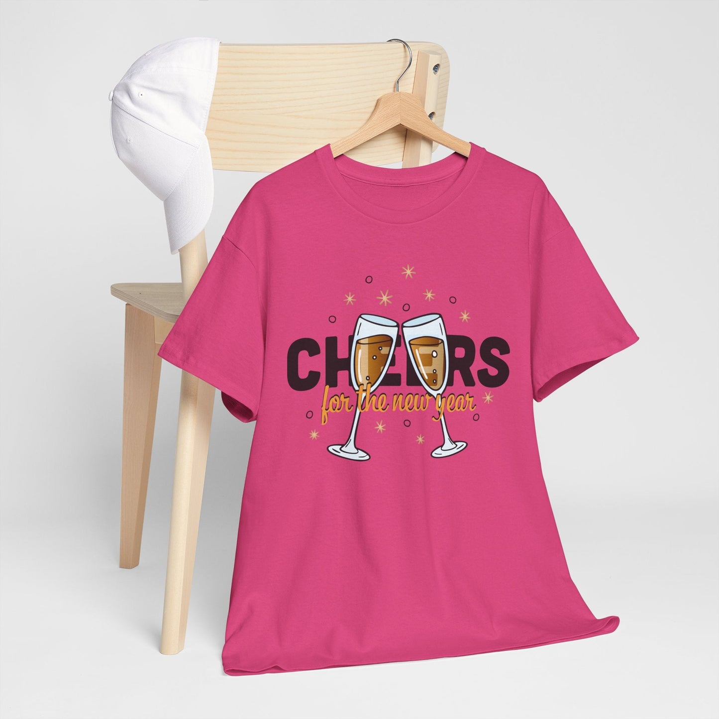 Happy New Year Cheers T-Shirt Festive New Year’s Eve Party Tee for Men and Women