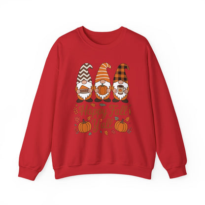 Happy Fall Y'all Gnome Pumpkin Autumn Thanksgiving Men Women Sweatshirt