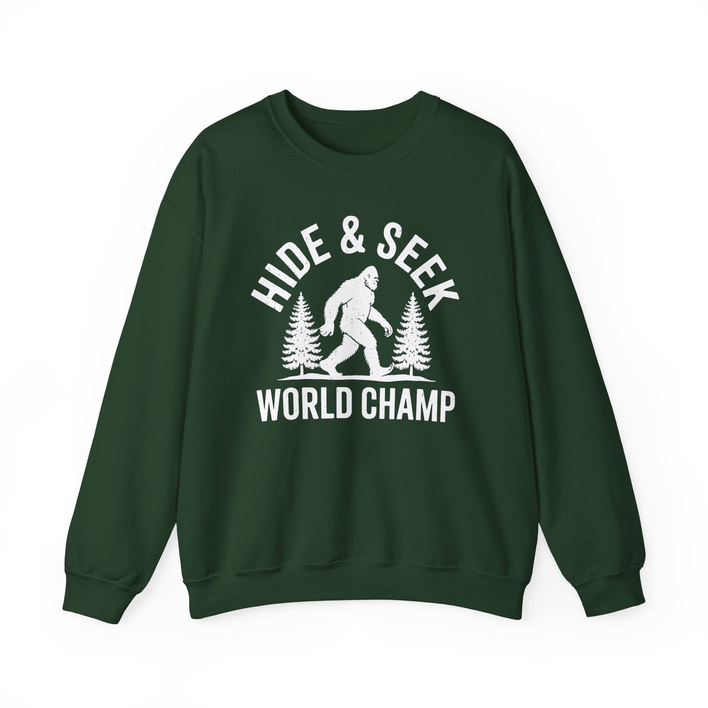 Bigfoot Hide And Seek World Champion Sasquatch Retro Vintage Sweatshirt