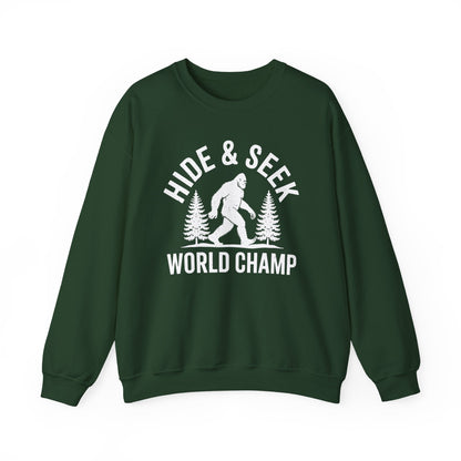 Bigfoot Hide And Seek World Champion Sasquatch Retro Vintage Sweatshirt