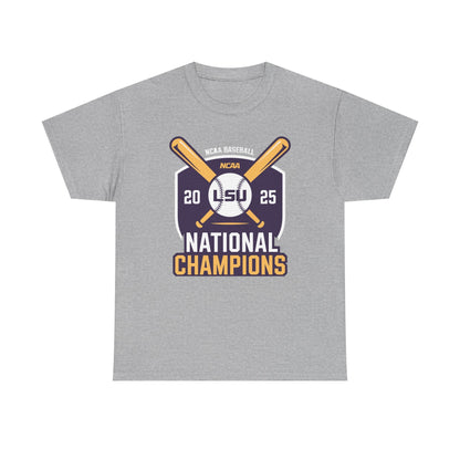 LSU Baseball 2025 National Champions Logo T-Shirt