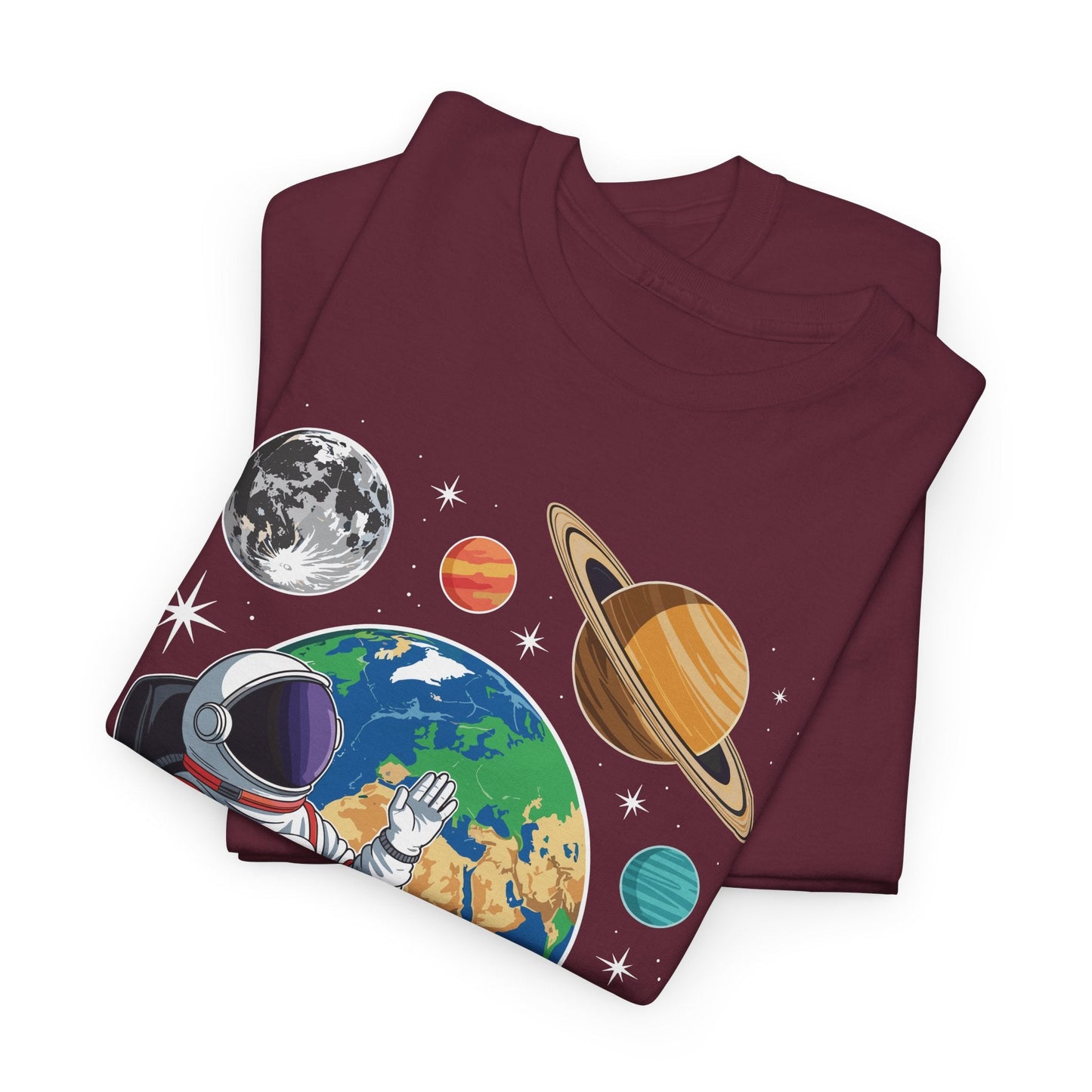 Astronaut Gamer Space Gaming System Planets T-Shirt
