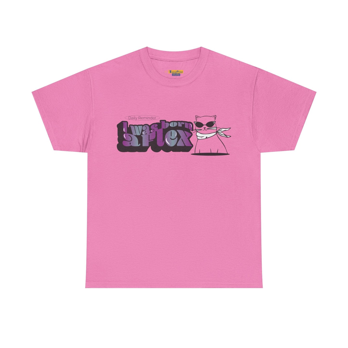 I Was Born A Flex Funny Confidence Quote T-Shirt