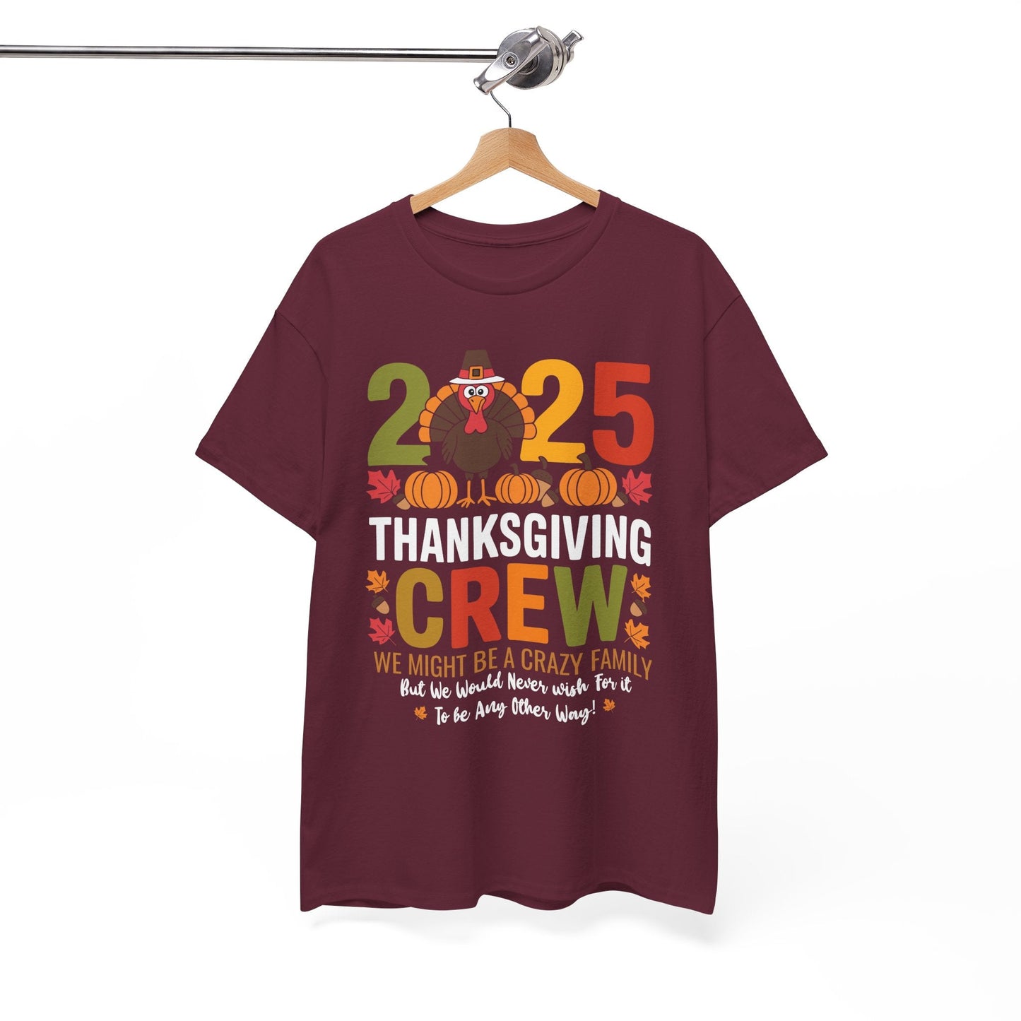 Family Thanksgiving 2025 Thanksgiving Crew Turkey Matching T-Shirt