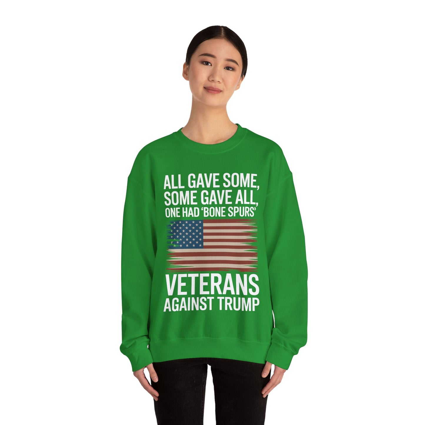 Veterans Against Trump Anti Trump Political Protest Sweatshirt