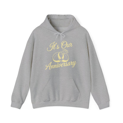 It's Our Anniversary Shirts for Married Couples Husband Wife Hoodie