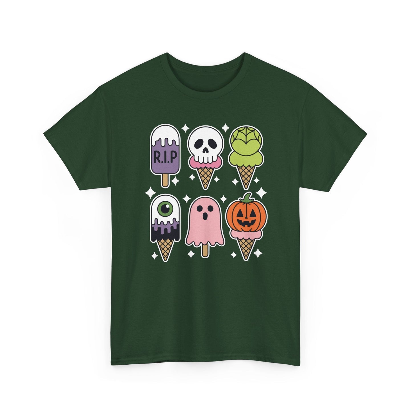 Horror Movie Summer Popsicle Halloween Ice Cream Summer-ween T-Shirt for Men Women