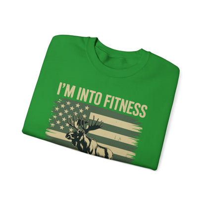 Hunting Im Into Fitness Fit Ness Deer Freezer Men Women Sweatshirt
