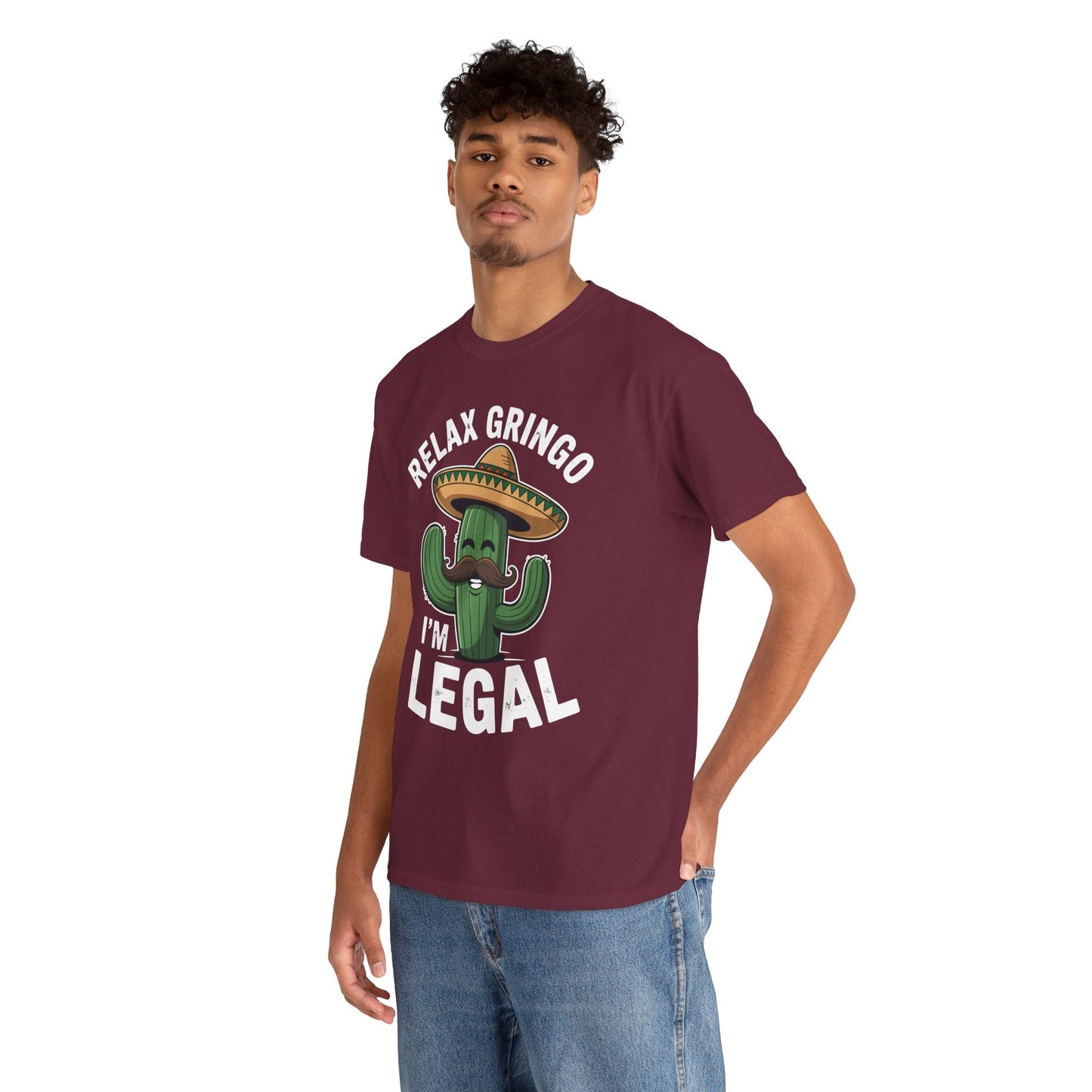 Funny Relax Gringo Im Legal Cinco De Mayo Mexican Immigrant T-Shirt