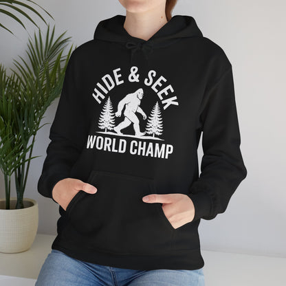 Bigfoot Hide And Seek World Champion Sasquatch Retro Vintage Hoodie