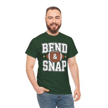Funny Game Day Touchdown Season Cute Bend and Snap Football T-Shirt
