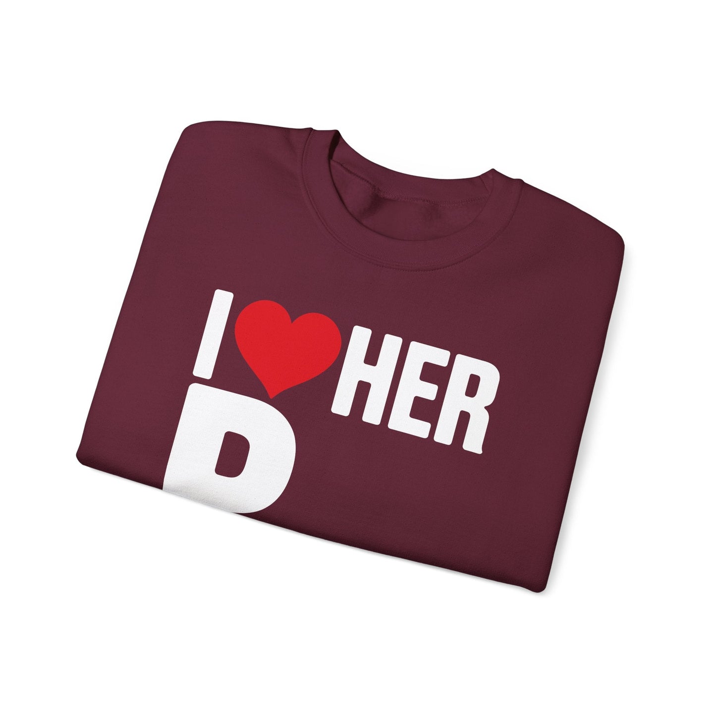 Funny Valentine's Day Couple Matching I Love Her Personality Sweatshirt