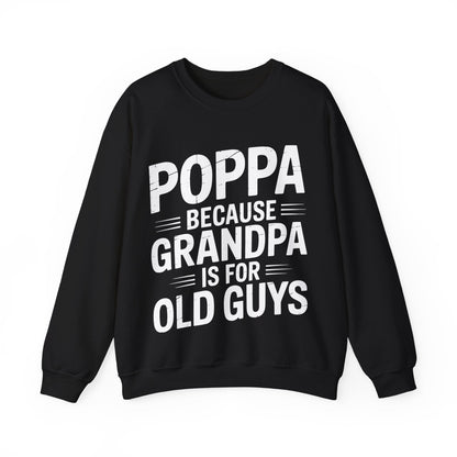 Poppa Grandpa From Grandkids Father's Day Poppa Sweatshirt