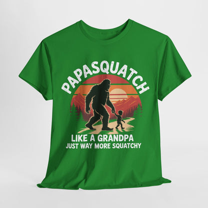 Retro Papa Squatch Like A Grandpa Funny Bigfoot Sasquatchy T-Shirt