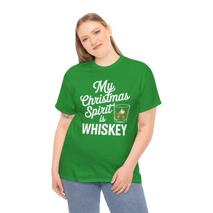Funny Christmas Drinking Shirt Whiskey Liquor Drinker Saying T-Shirt