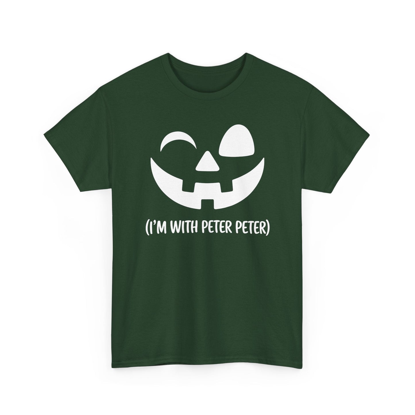 Im With Peter Couple Halloween Adult Eater Pumpkin T-Shirt