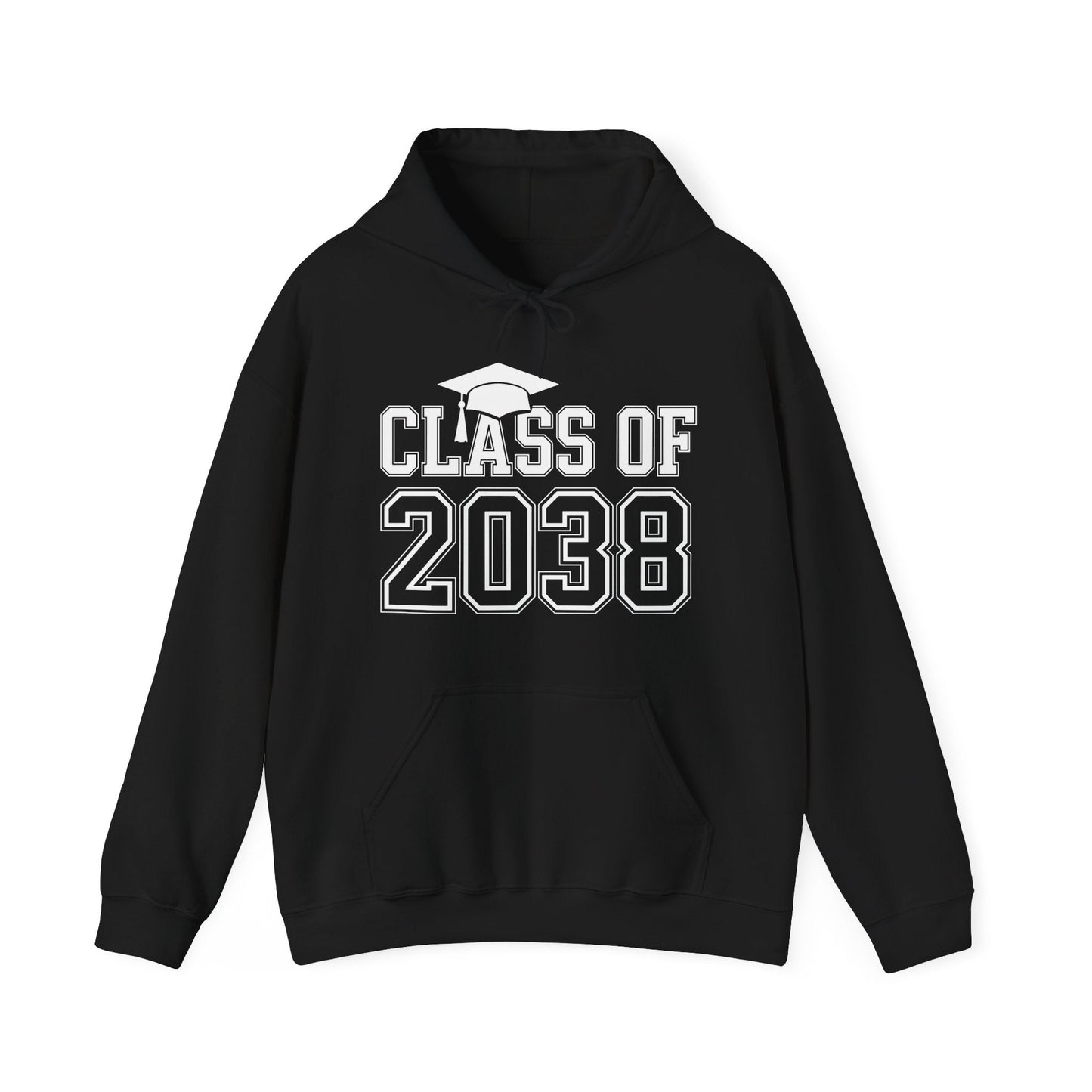Class of 2038 Grow With Me Funny Kindergarten Back To School Hoodie