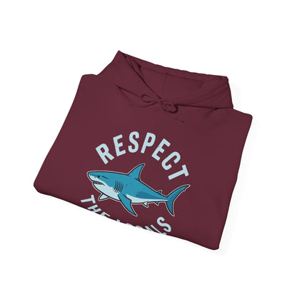 Respect The Locals Shark Ocean Animal Rights Biology Life Hoodie