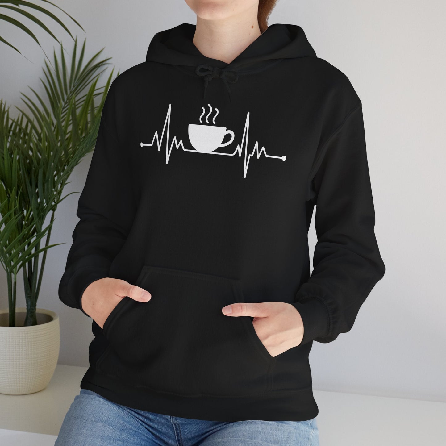 Coffee Heartbeat Drinking Coffee Hoodie
