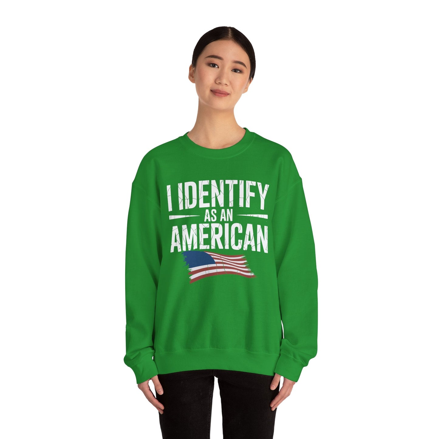 I Identify as an American No Identity Politics USA Sweatshirt