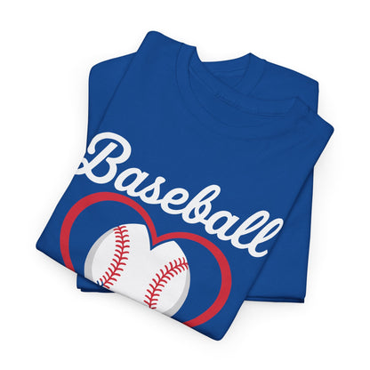 Baseball Grandma Shirt Women Baseball Heart Mothers Day T-Shirt